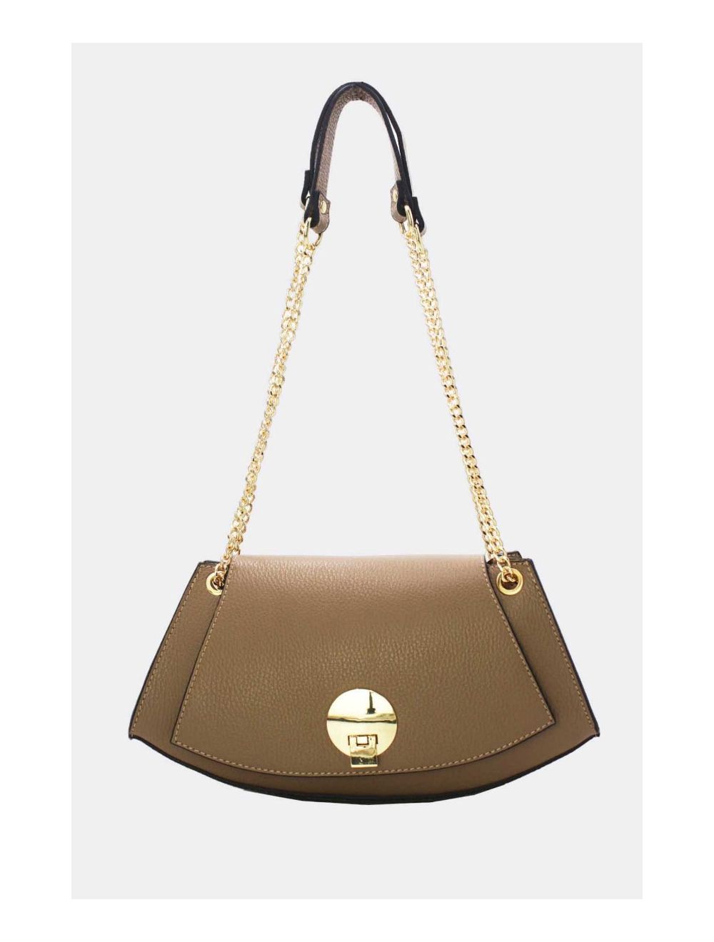 Tom&eva Sac Baguette Vachette Grainée 24C-1488-Taupe