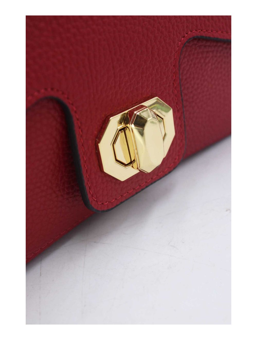 tom&eva Sac Baguette Vachette Grainée 24C-898-Bordeaux