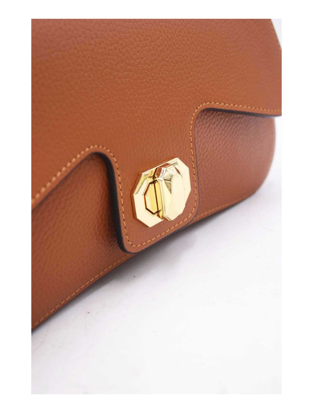 Tom&eva Sac Baguette Vachette Grainée 24C-898-Marron