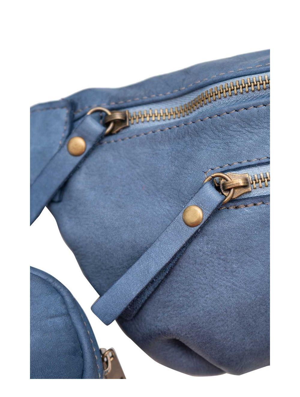 Tom&eva Sac Banana En Cuir Vachette Style Vintage MAISSANE 4111-JEAN