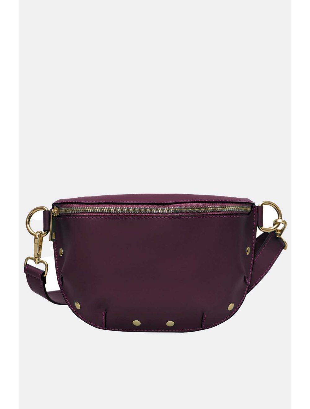 tom&eva Sac Banane Croûte Cuir Vachette Lisse 4110 MALIA-Bordeaux