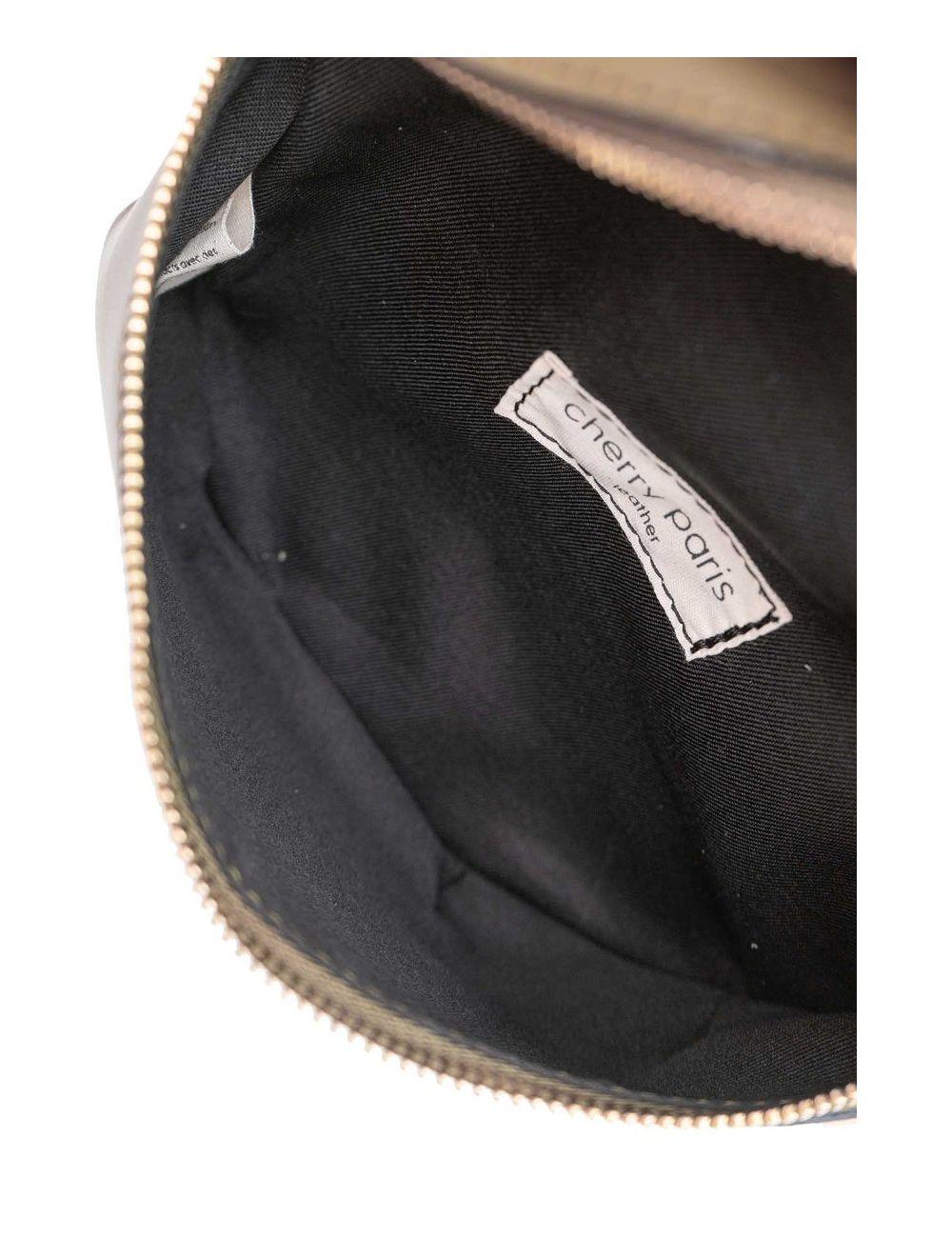 tom&eva Sac Banane Croûte Cuir Vachette Lisse 4110 MALIA-Khaki