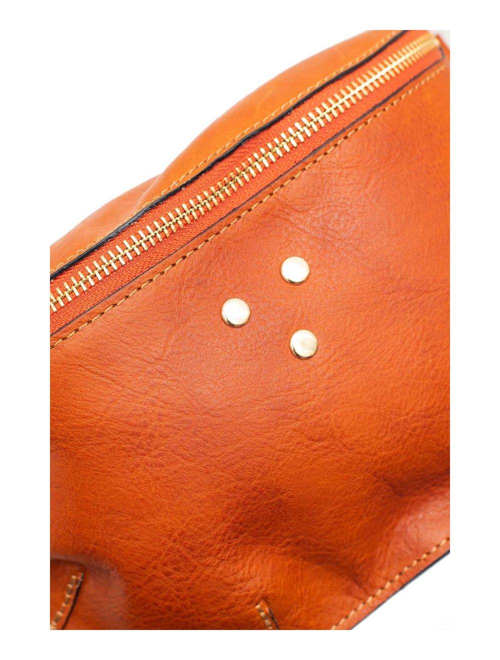 Tom&eva Sac Banane Cuir Vachette Collet 4086 BINTA-Camel