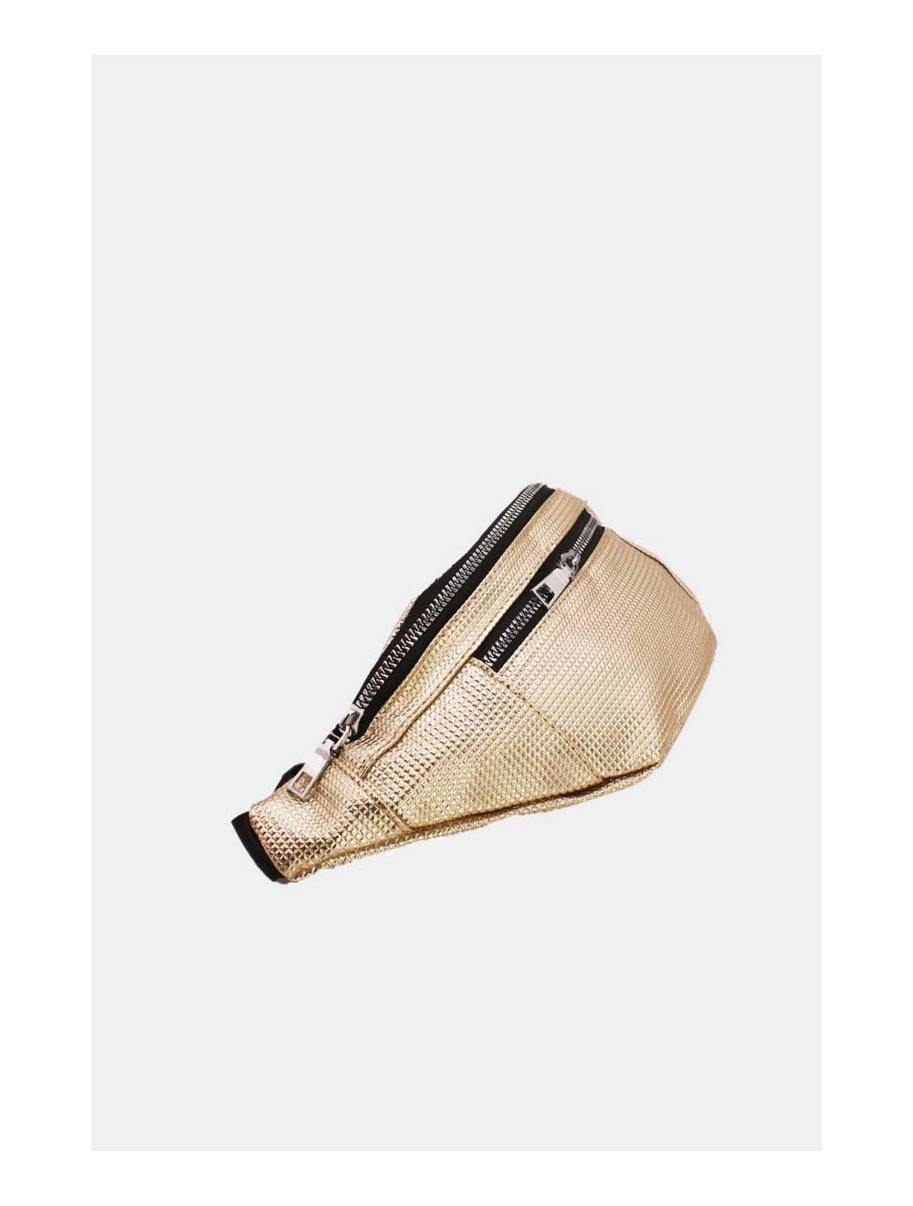 Tom&eva Sac Banane Femme Effet Brillant Quadrillé -23MB-3081-Dorée