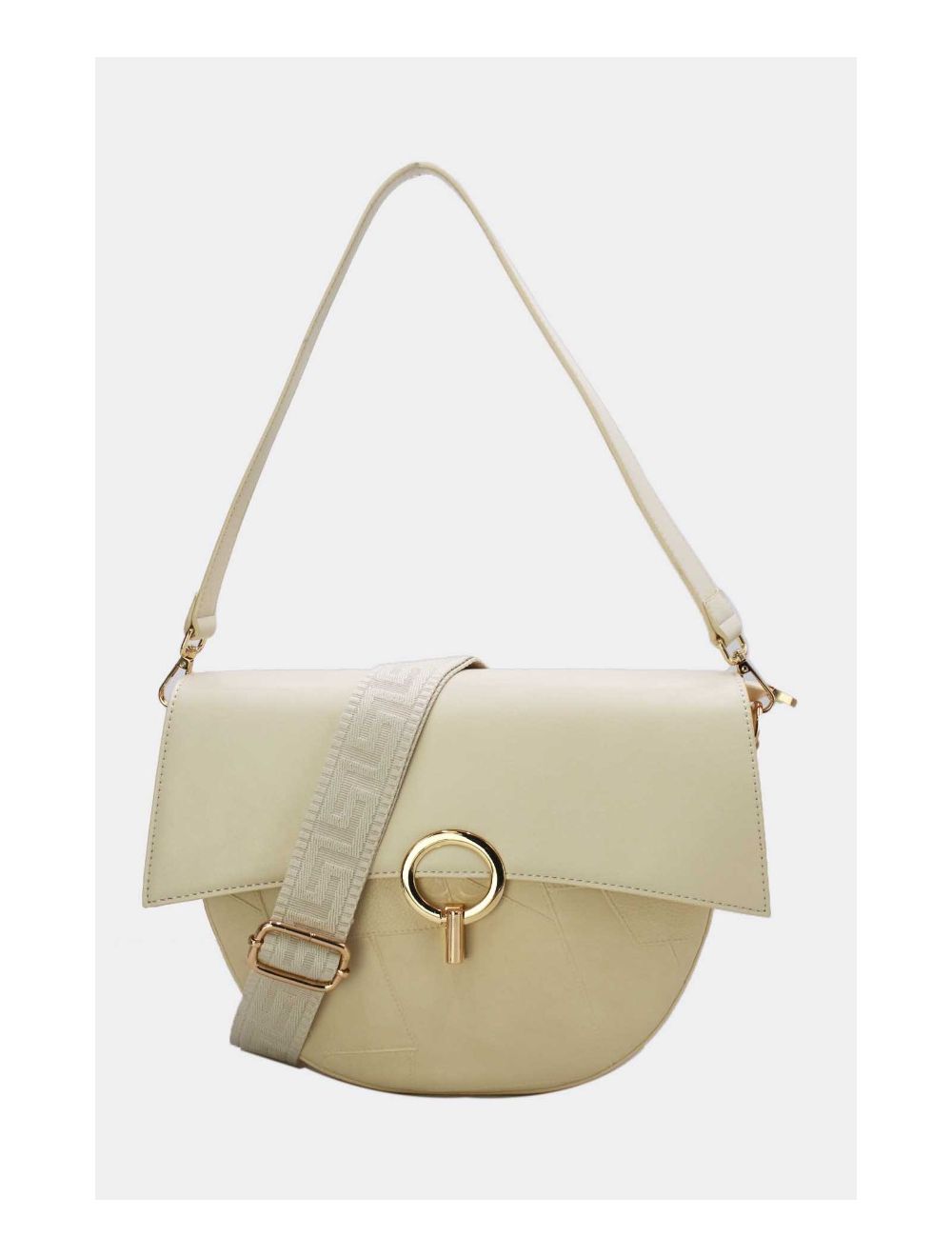 Tom&eva Sac Bandoulière à Boucle D'Or 24B-6002-Blanc