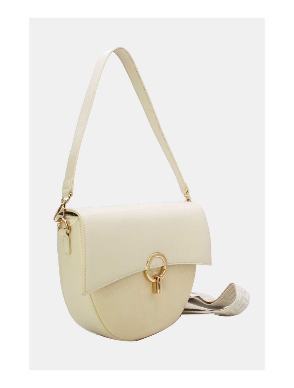 Tom&eva Sac Bandoulière à Boucle D'Or 24B-6002-Blanc