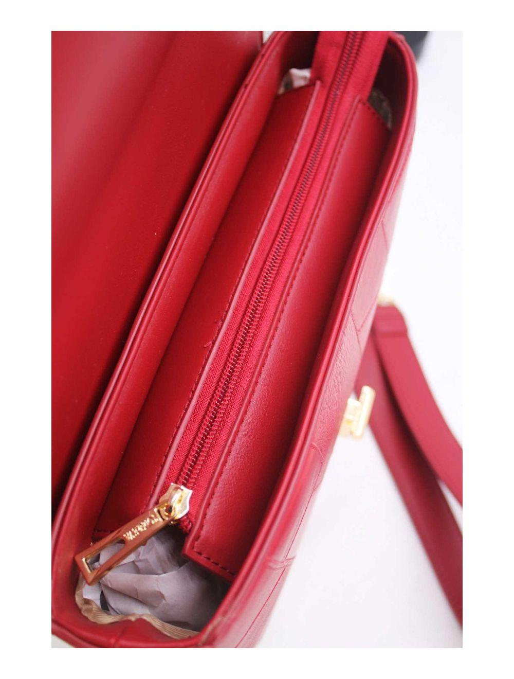 tom&eva Sac Bandoulière à Boucle d'Or 24B-6002-Burgundy