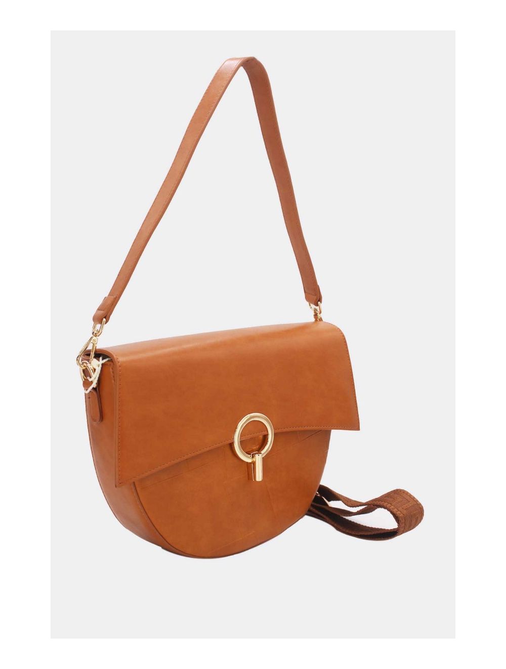 Tom&eva Sac Bandoulière à Boucle D'Or 24B-6002-Marron