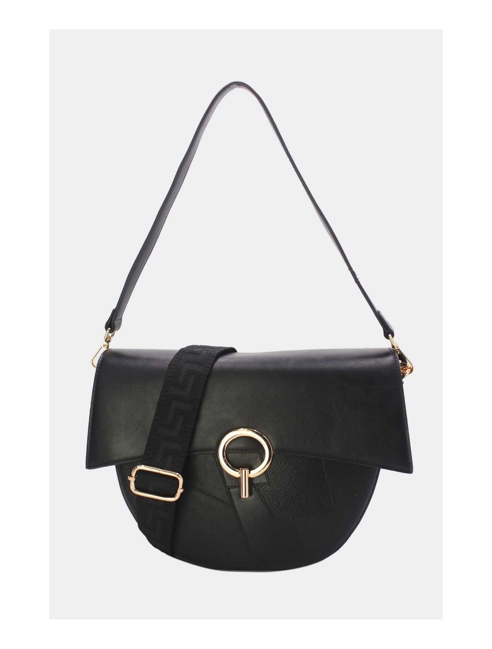 tom&eva Sac Bandoulière à Boucle d'Or 24B-6002-Noir