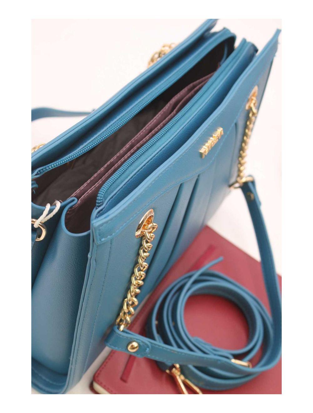 tom&eva Sac Bandoulière avec Multipoches-23B-5726-Blue