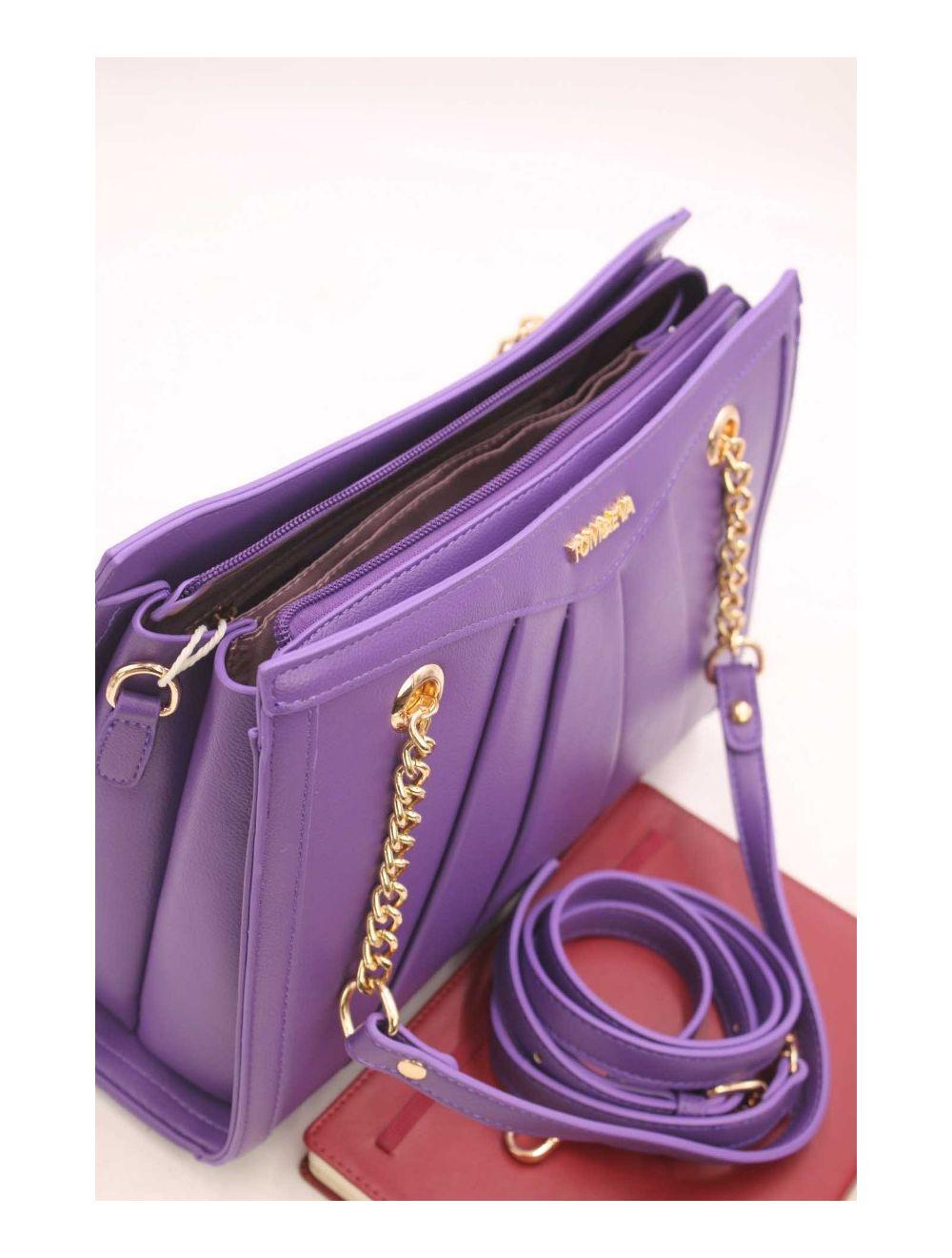 tom&eva Sac Bandoulière avec Multipoches-23B-5726-Purple