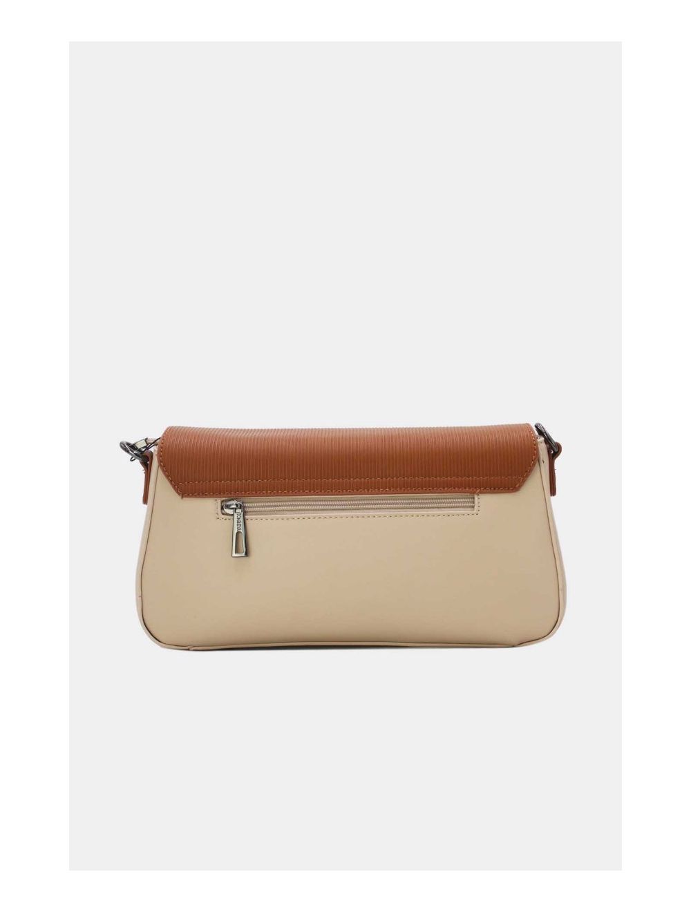 Tom&eva Sac Bandoulière Avec Rabat Asymétrique 24B-6109-Apricot/Brown