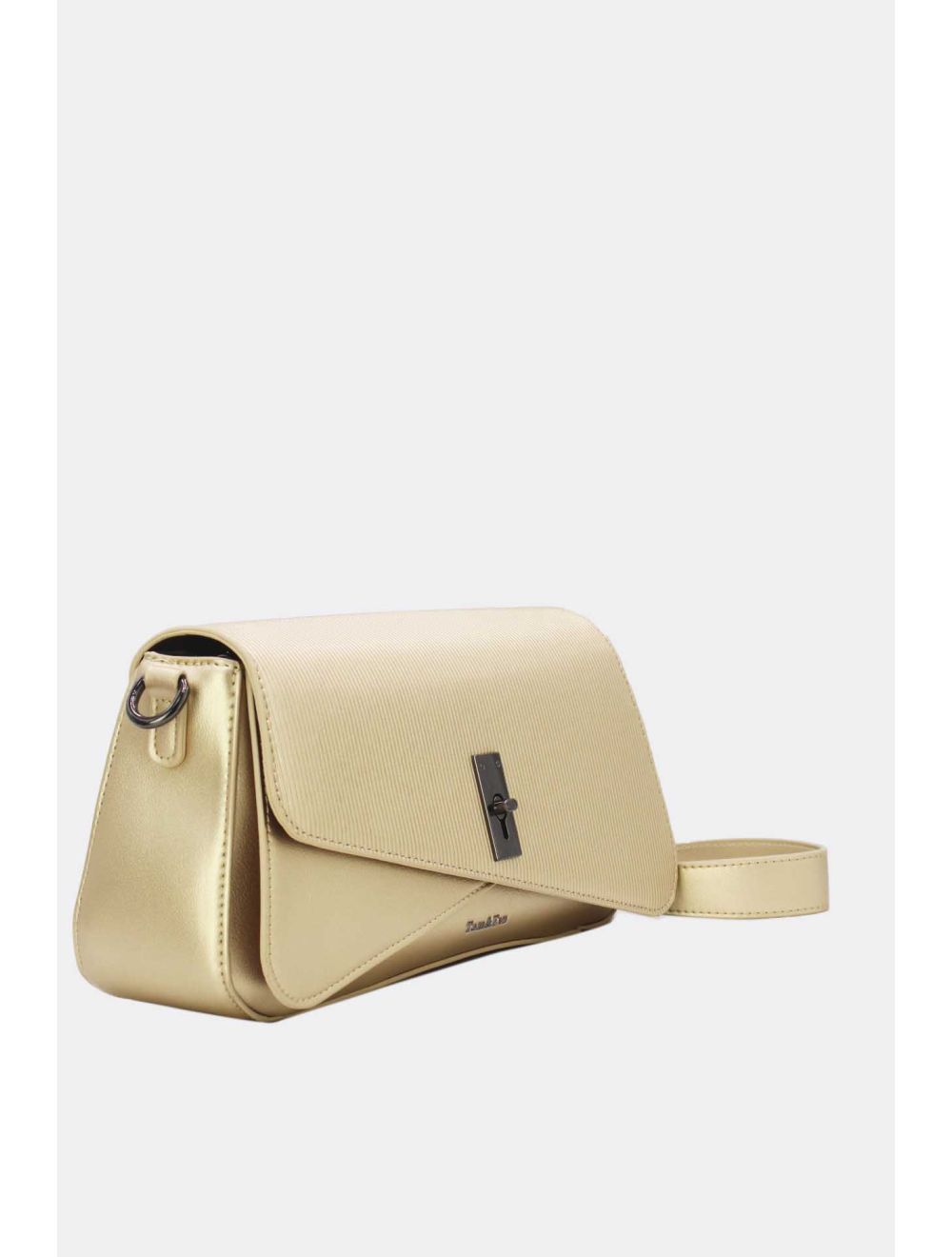 Tom&eva Sac Bandoulière Avec Rabat Asymétrique 24B-6109-Gold