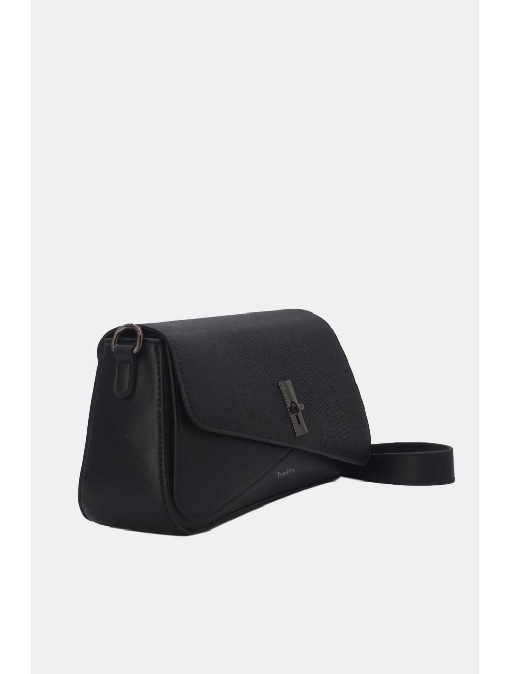 tom&eva Sac Bandoulière Avec Rabat Asymétrique 24B-6109-Noir