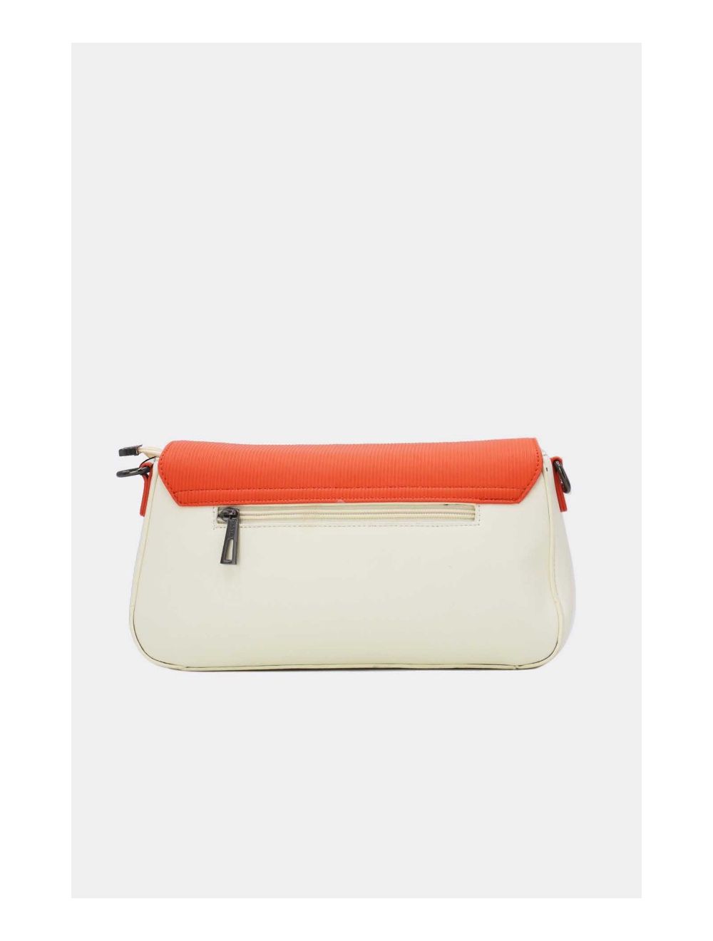 Tom&eva Sac Bandoulière Avec Rabat Asymétrique 24B-6109-White/Orange