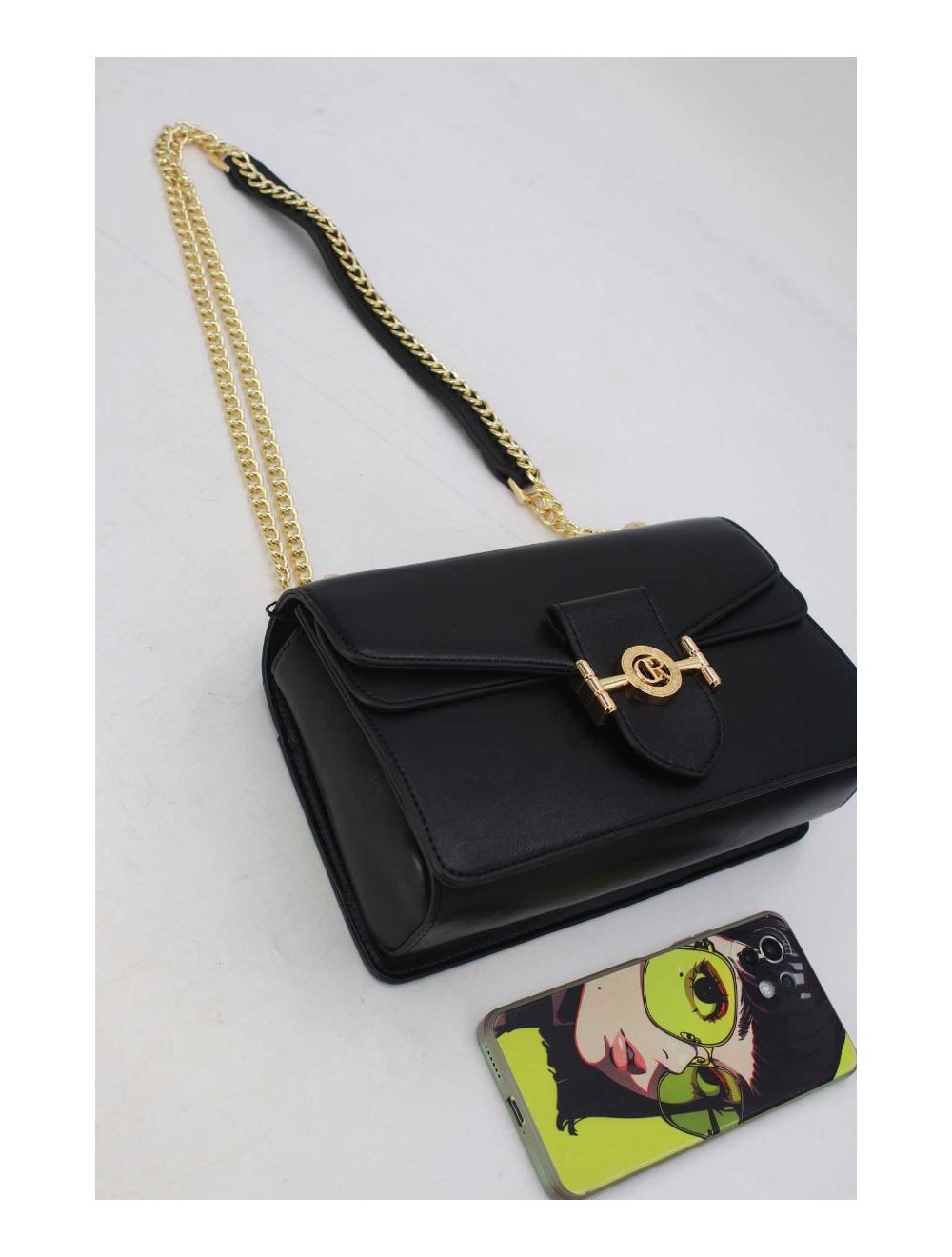 Tom&eva Sac Bandoulière Avec Rabat Chic Meilleure Vente 23B-5848-Noir