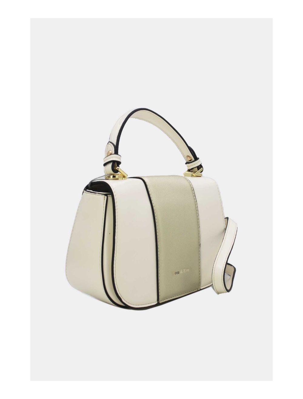 Tom&eva Sac Bandoulière Bicolores 24B-5977-Beige/Gold