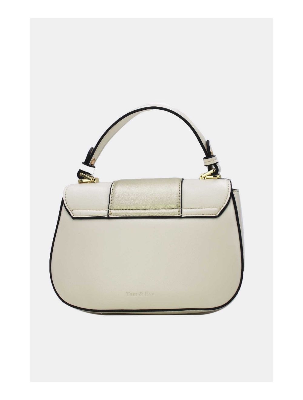 Tom&eva Sac Bandoulière Bicolores 24B-5977-Beige/Gold