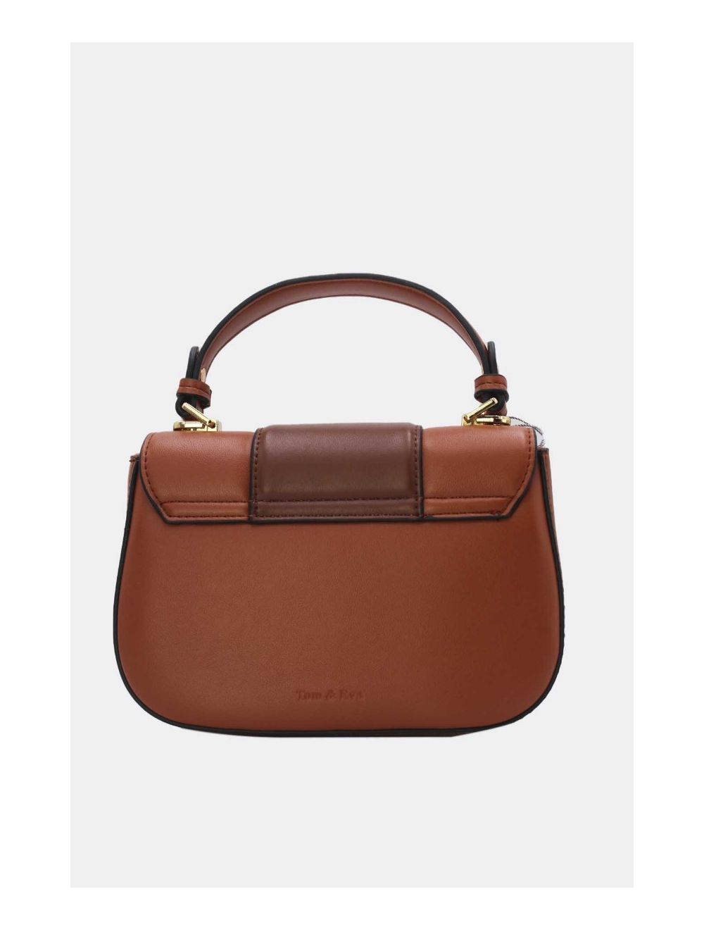 Tom&eva Sac Bandoulière Bicolores 24B-5977-Brown/Coffee