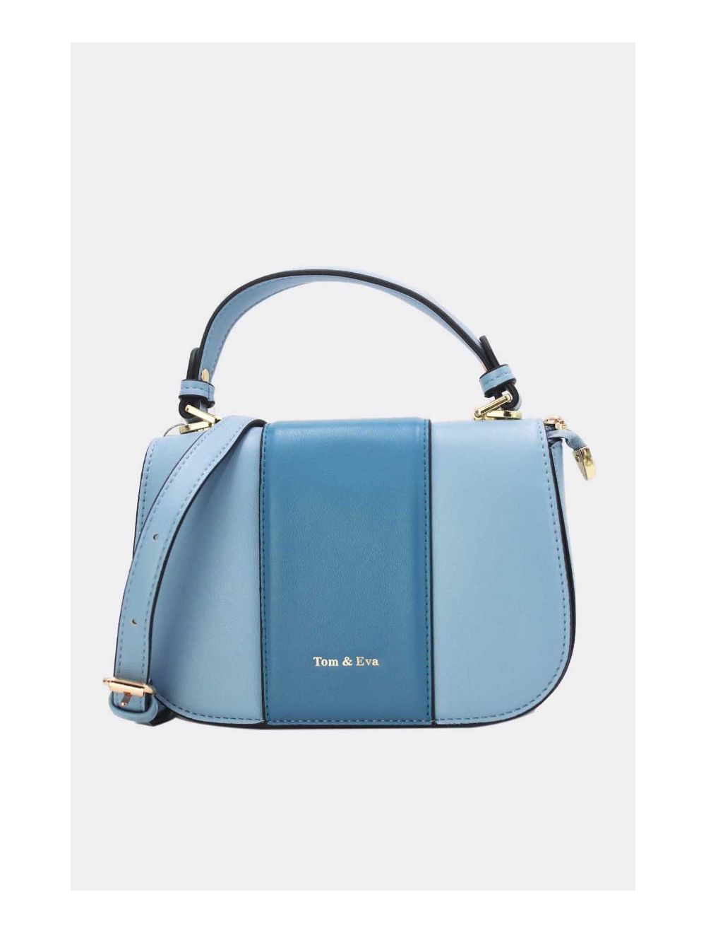 Tom&eva Sac Bandoulière Bicolores 24B-5977-L.Blue/Blue