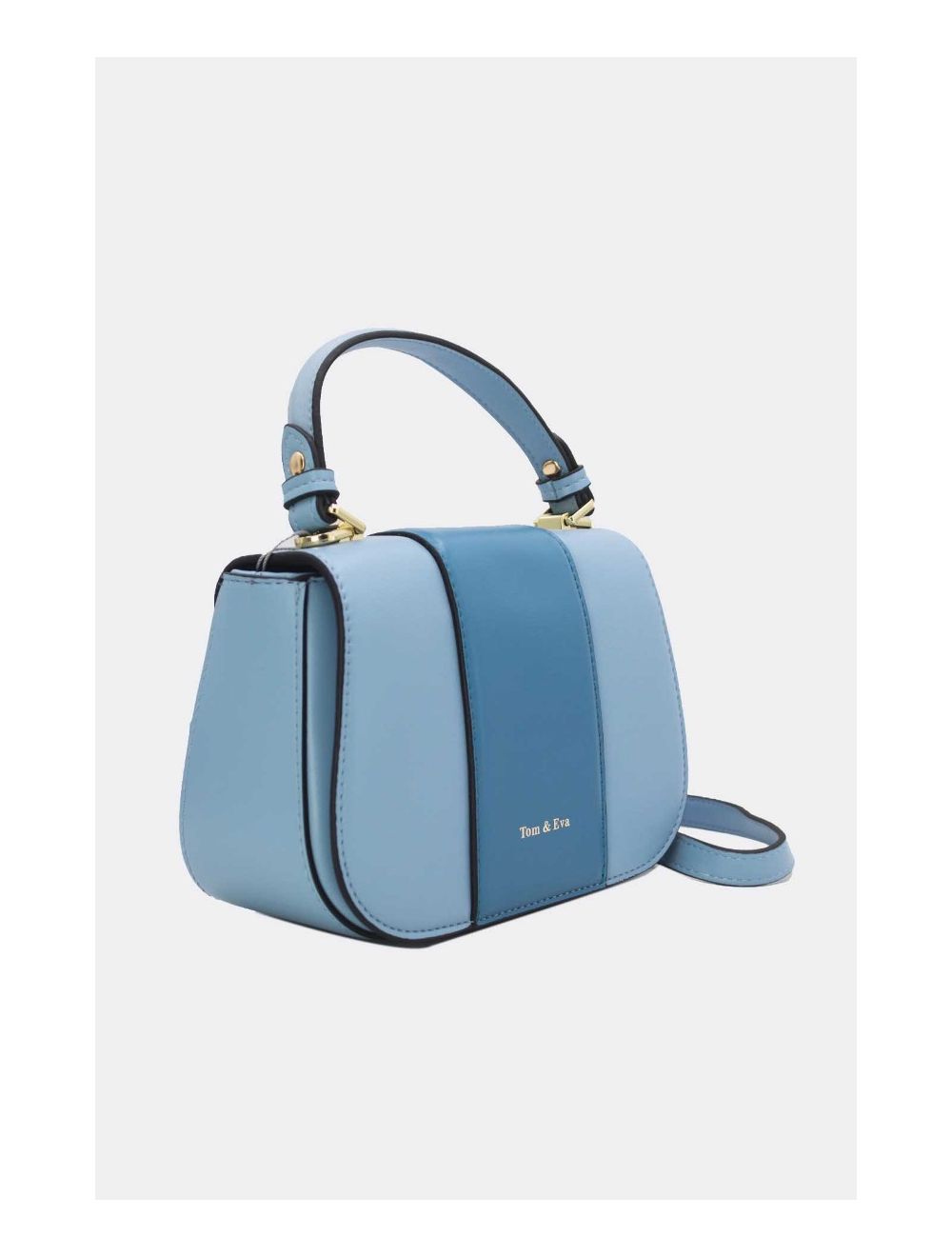 Tom&eva Sac Bandoulière Bicolores 24B-5977-L.Blue/Blue
