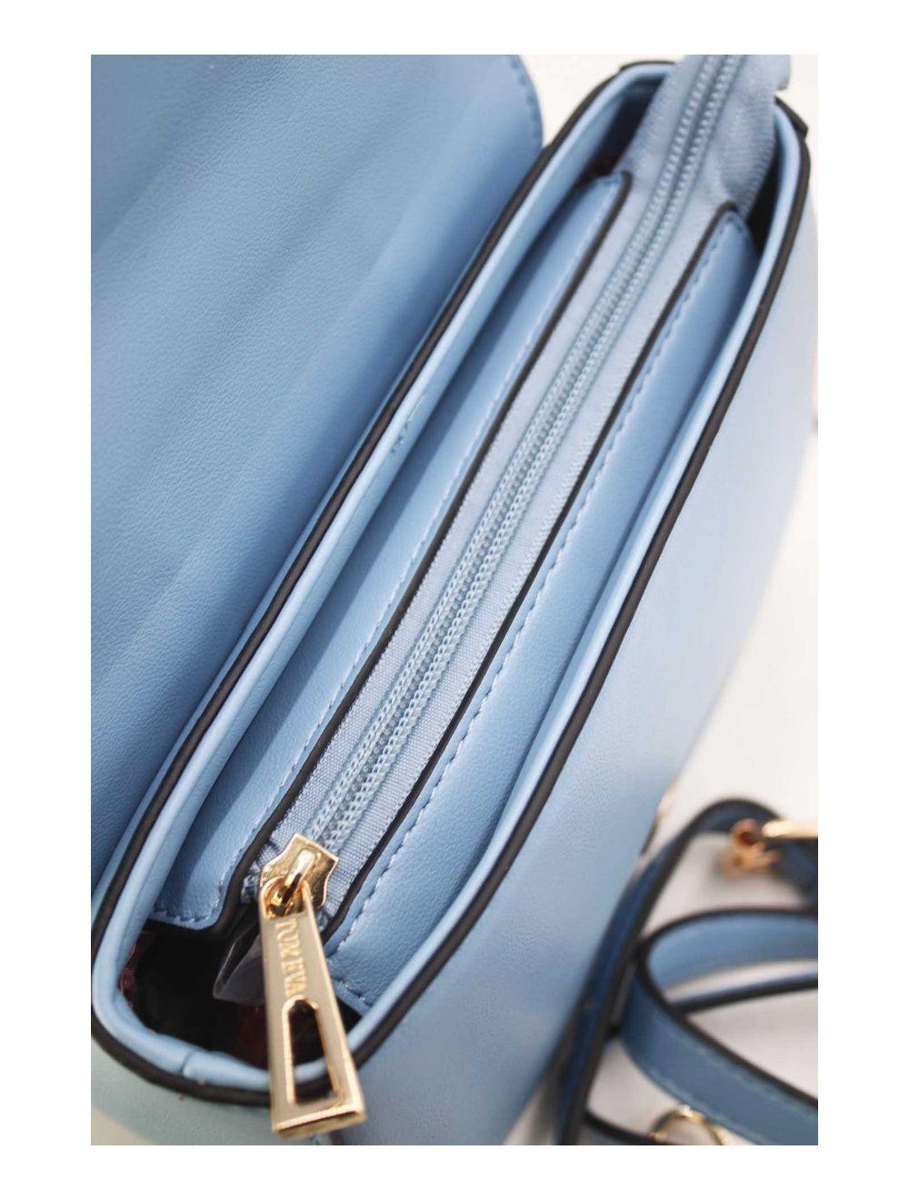 tom&eva Sac Bandoulière Bicolores 24B-5977-L.Blue/Blue