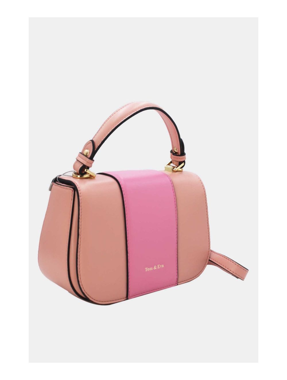 Tom&eva Sac Bandoulière Bicolores 24B-5977-L.Pink/Pink