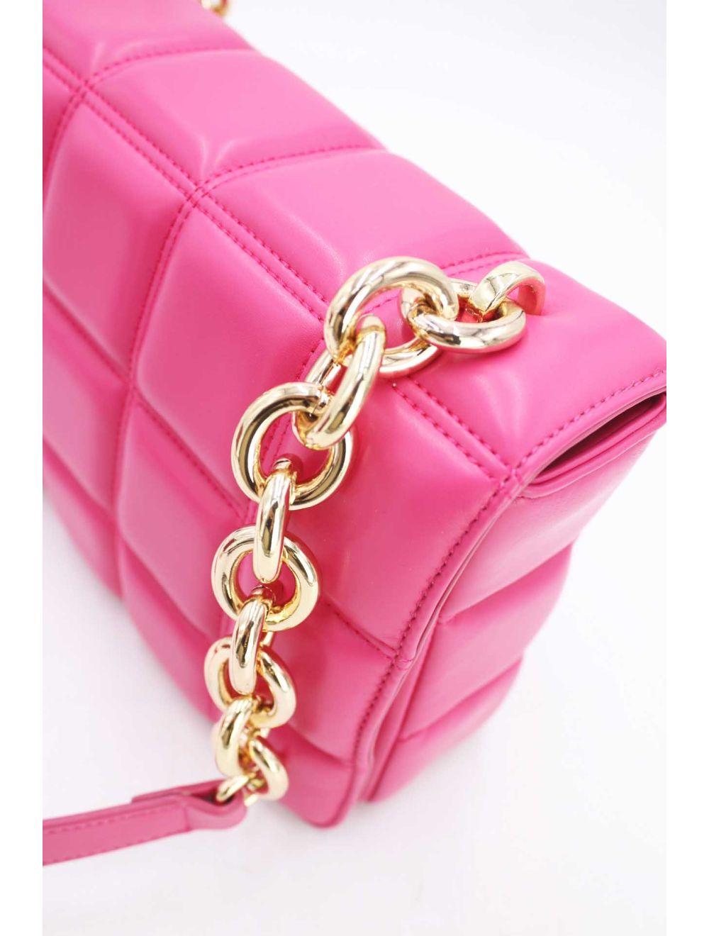 Tom&eva Sac Bandoulière Biface à Rabat Matelassé-20H-3011-Rose