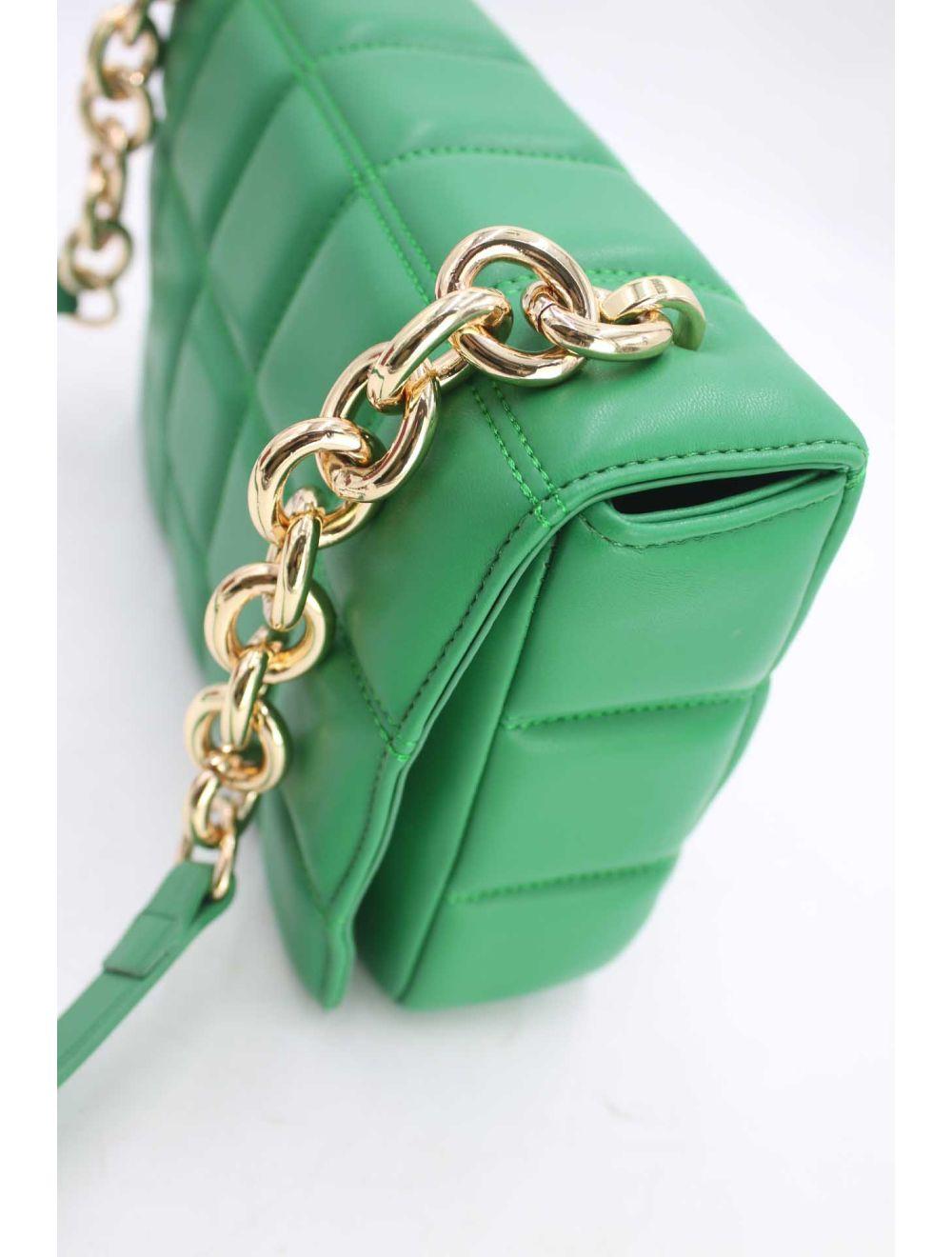 Tom&eva Sac Bandoulière Biface à Rabat Matelassé-20H-3011-Vert