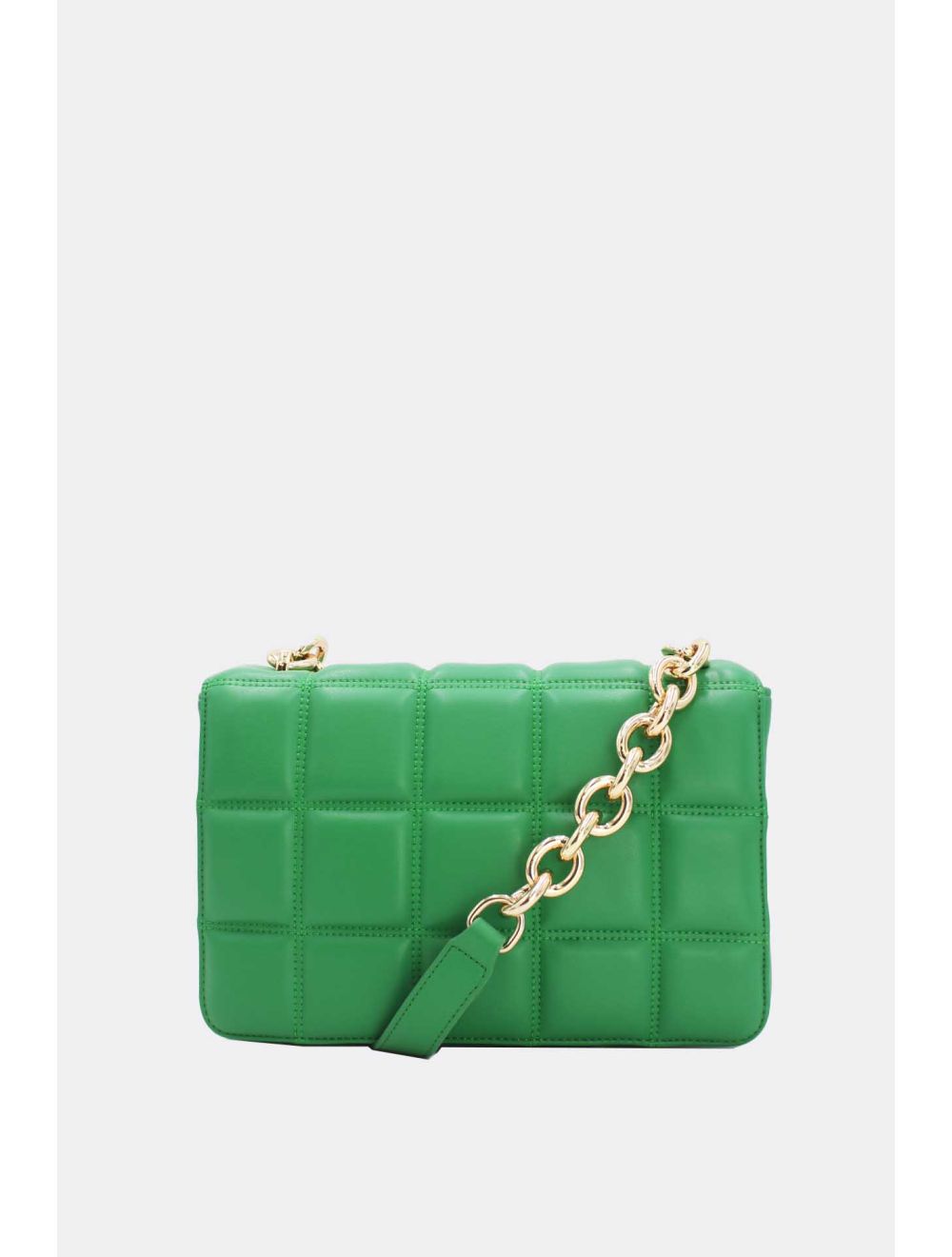tom&eva Sac Bandoulière Biface à Rabat Matelassé-20H-3011-Vert