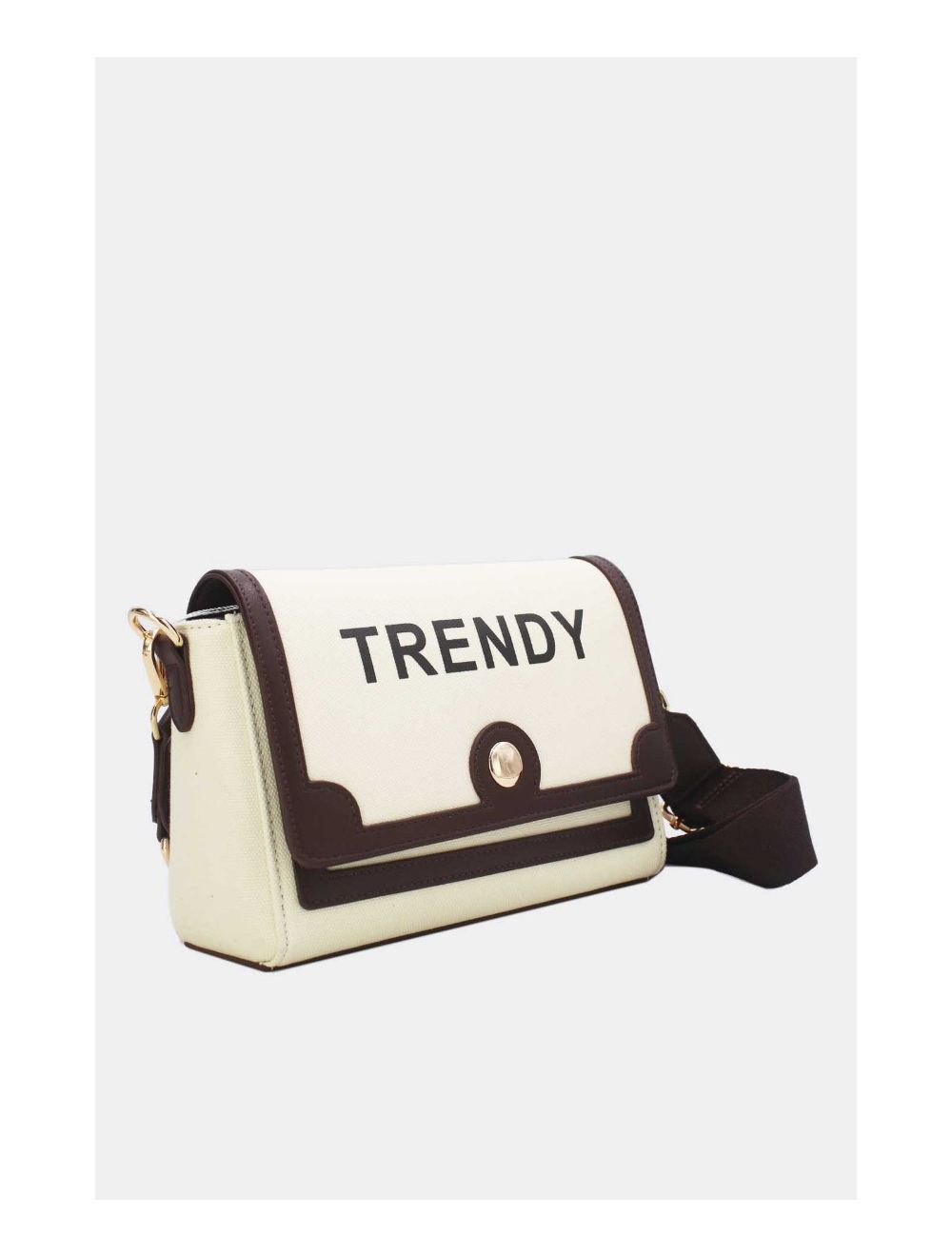 Tom&eva Sac Bandoulière Effet Tissu 24P-6089-Beige/Coffee