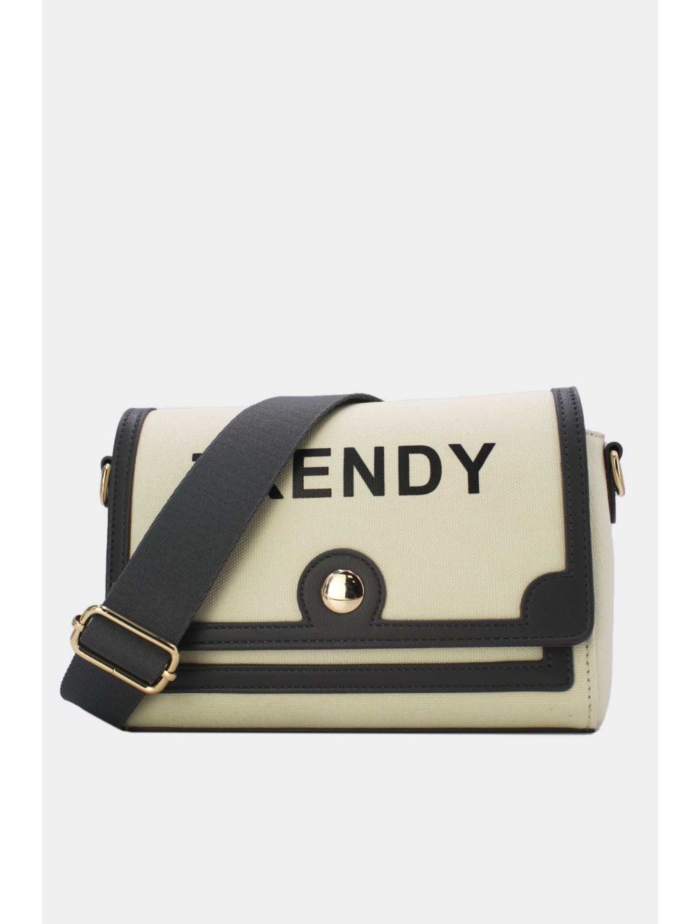 Tom&eva Sac Bandoulière Effet Tissu 24P-6089-Beige/Grey