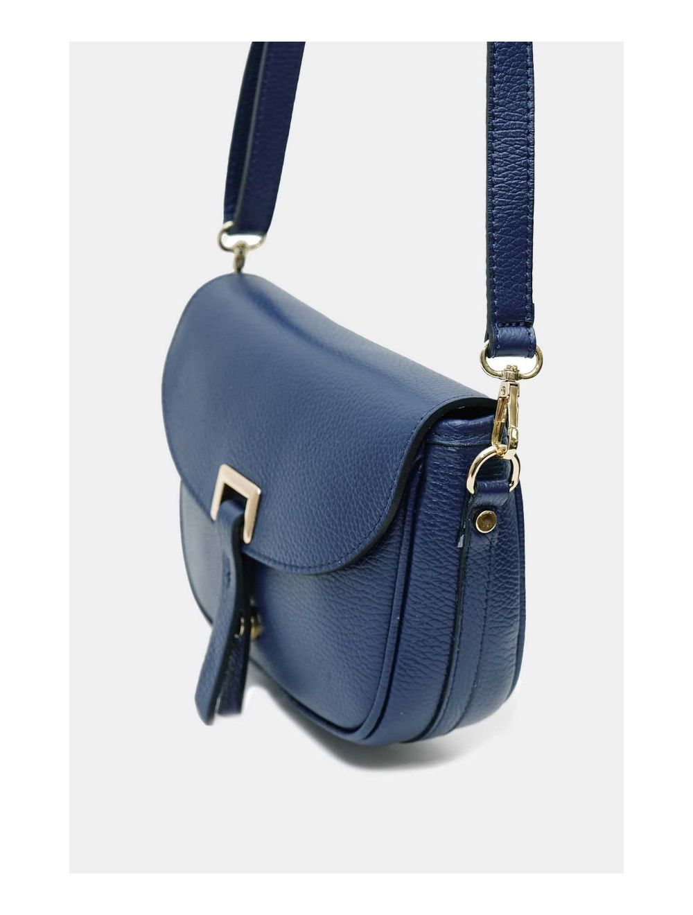 Tom&eva Sac Bandoulière En Cuir Vachette Grainée 4143 FANTINE-Marine