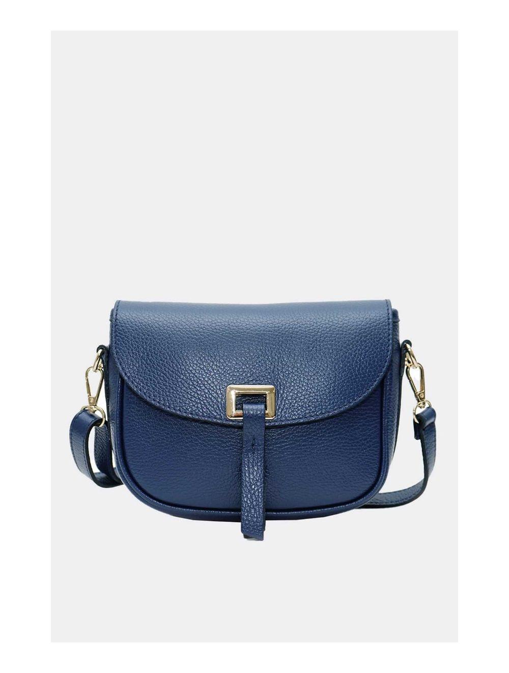tom&eva Sac Bandoulière En Cuir Vachette Grainée 4143 FANTINE-Marine