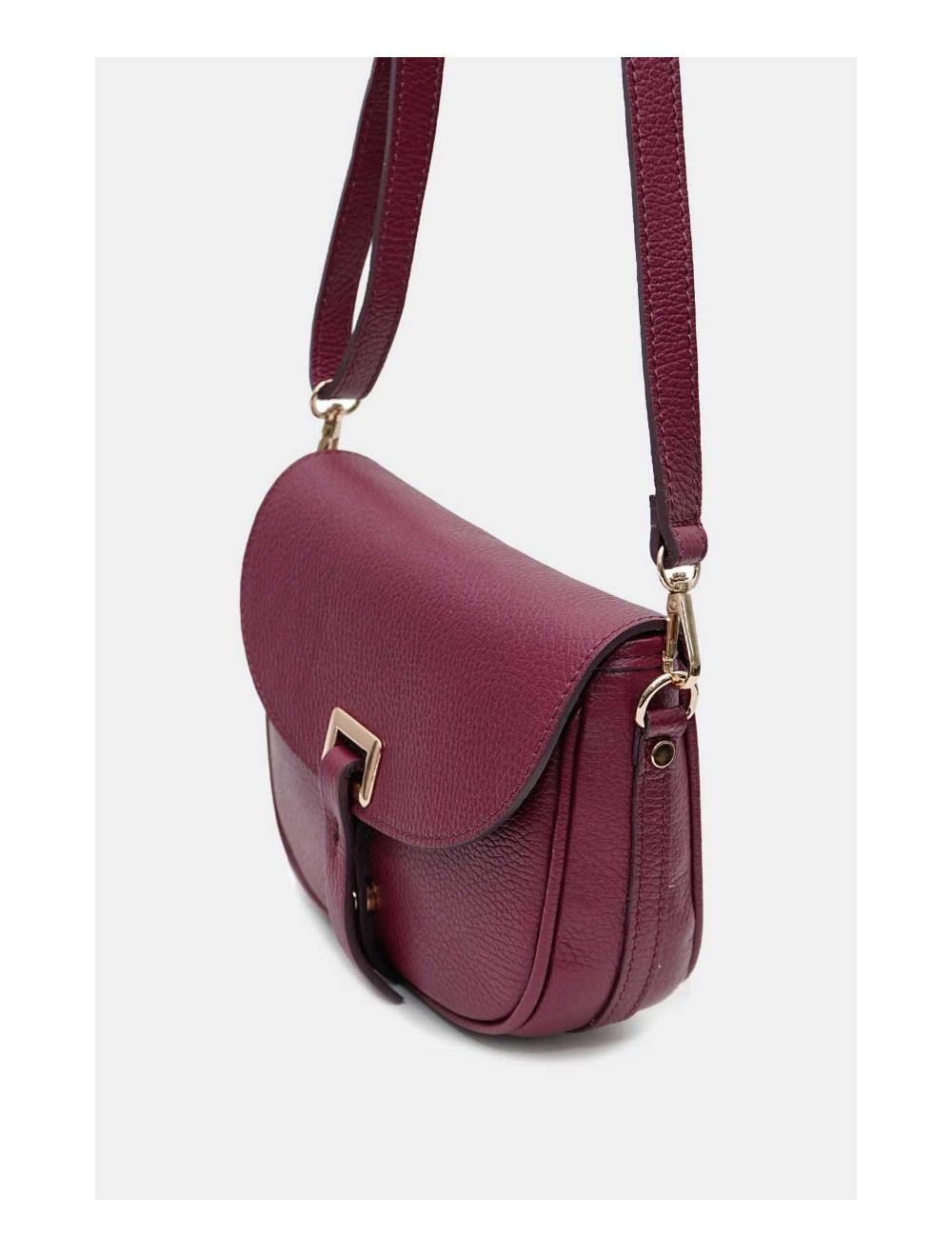Tom&eva Sac Bandoulière En Cuir Vachette Grainée 4143 FANTINE-Bordeaux