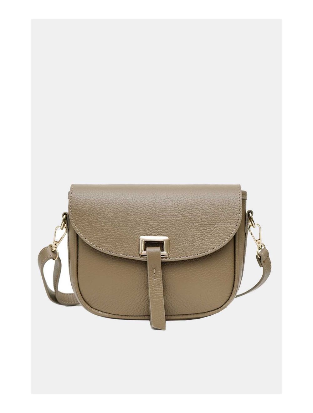 Tom&eva Sac Bandoulière En Cuir Vachette Grainée 4143 FANTINE-Taupe