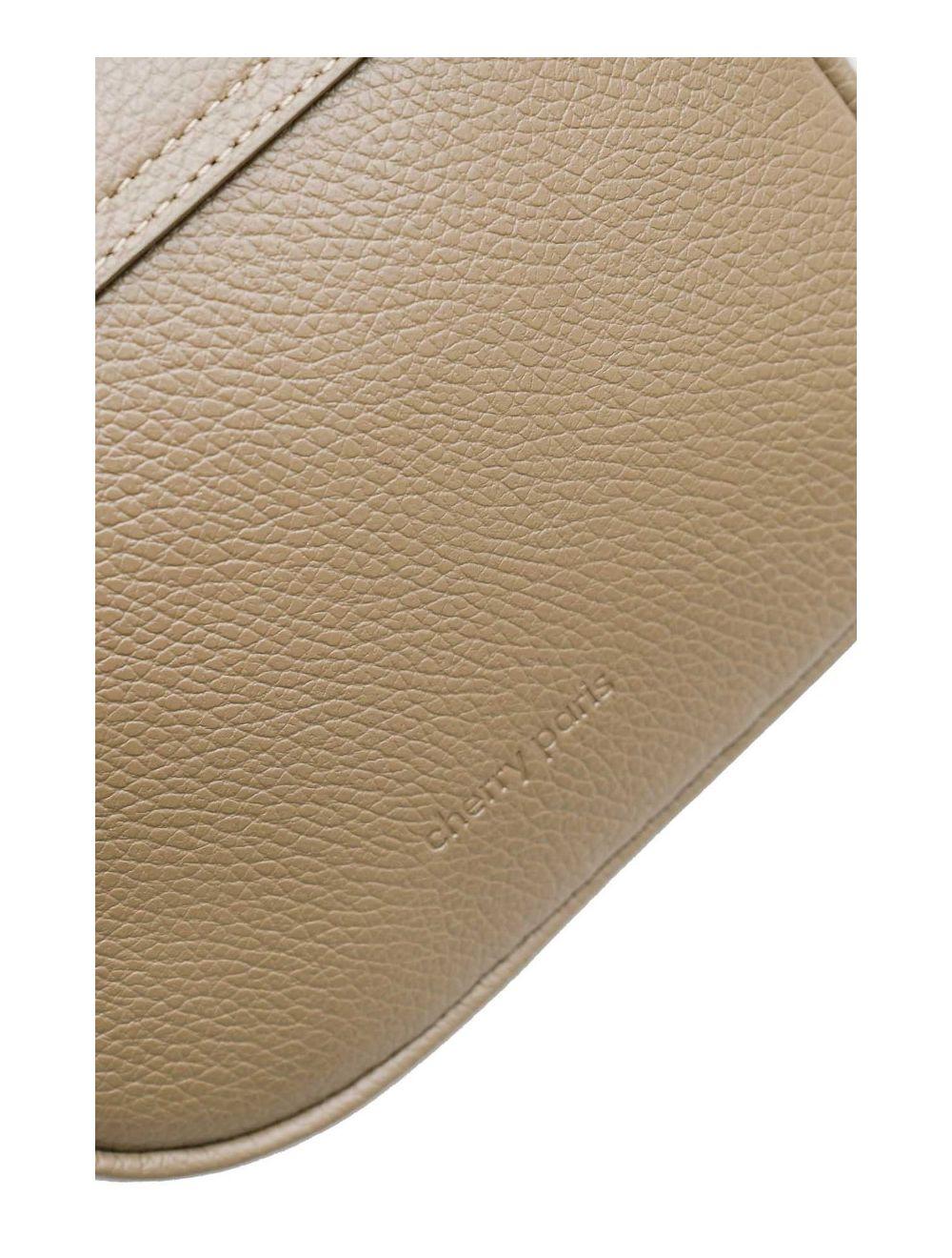 Tom&eva Sac Bandoulière En Cuir Vachette Grainée 4143 FANTINE-Taupe