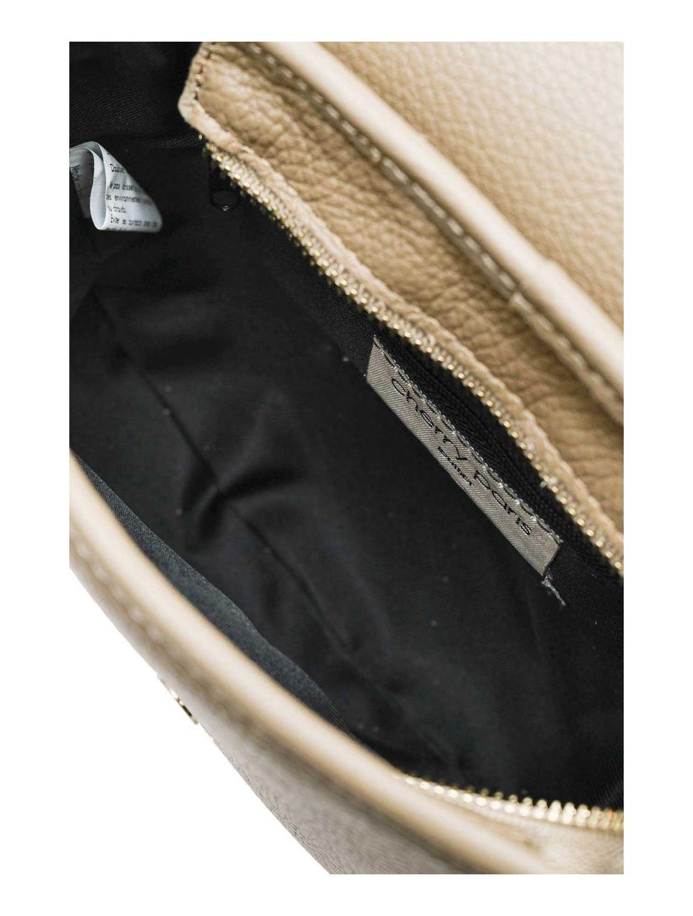 tom&eva Sac Bandoulière En Cuir Vachette Grainée 4143 FANTINE-Taupe