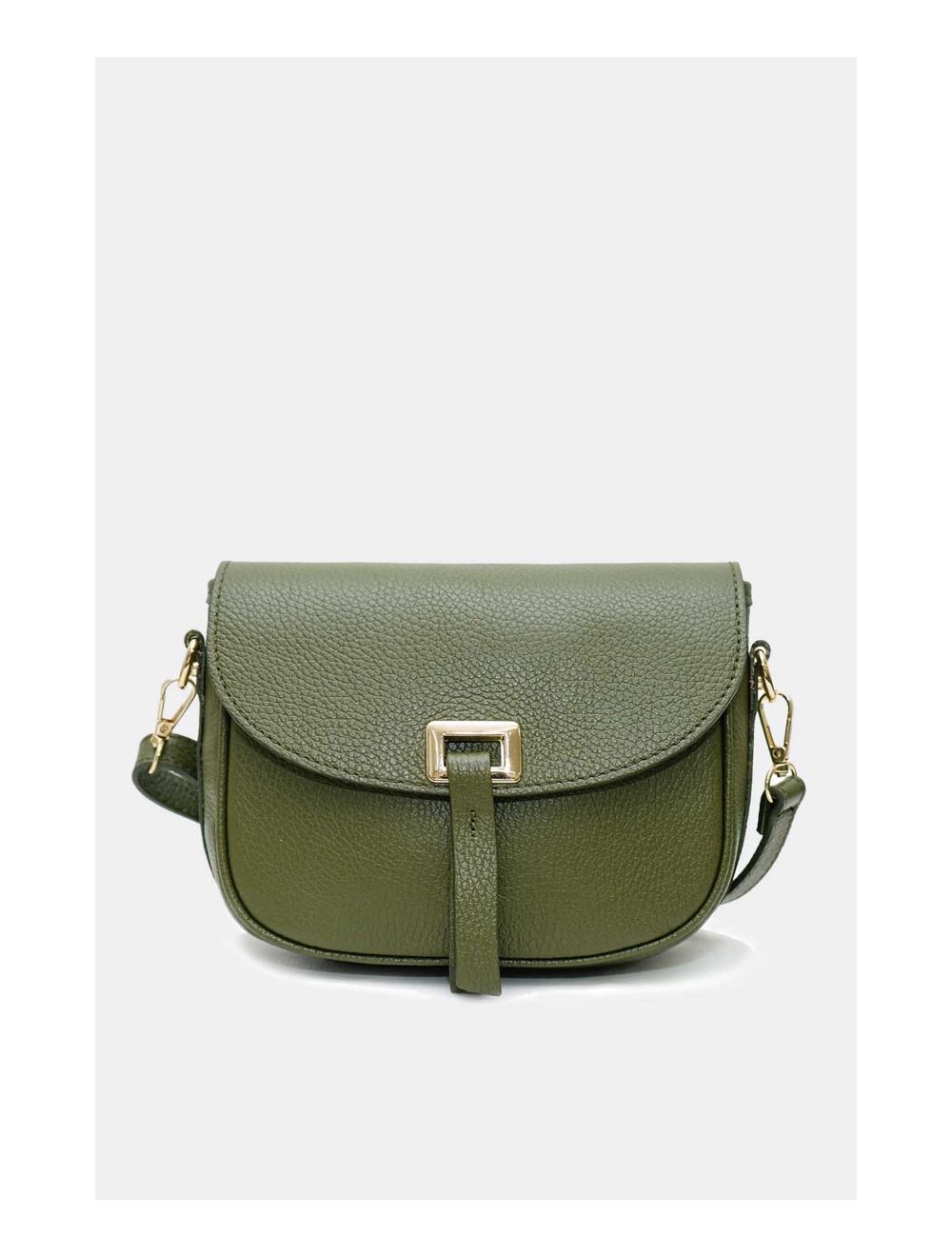 Tom&eva Sac Bandoulière En Cuir Vachette Grainée 4143 FANTINE-Kaki