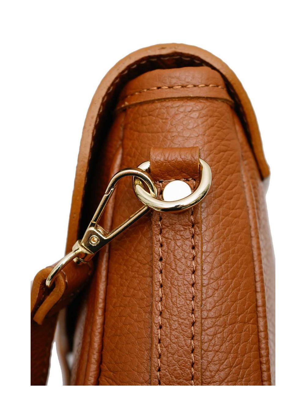Tom&eva Sac Bandoulière En Cuir Vachette Grainée 4143 FANTINE-Cognac