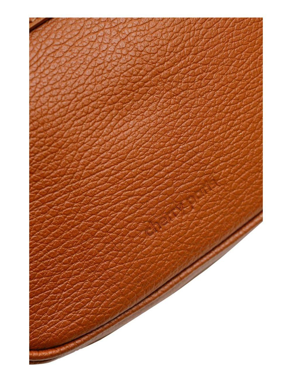 Tom&eva Sac Bandoulière En Cuir Vachette Grainée 4143 FANTINE-Cognac