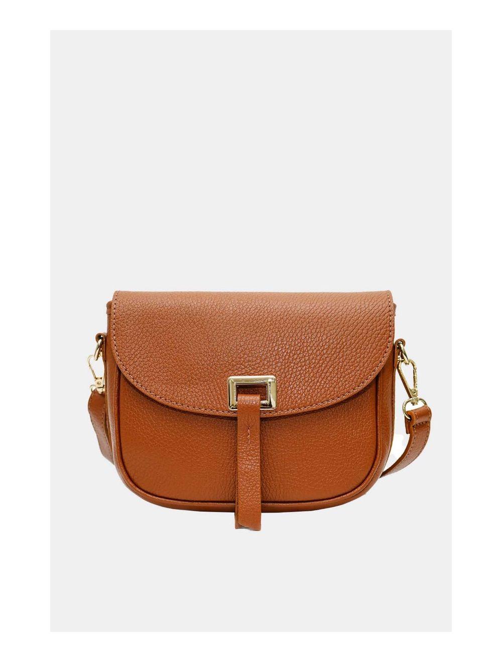 tom&eva Sac Bandoulière En Cuir Vachette Grainée 4143 FANTINE-Cognac