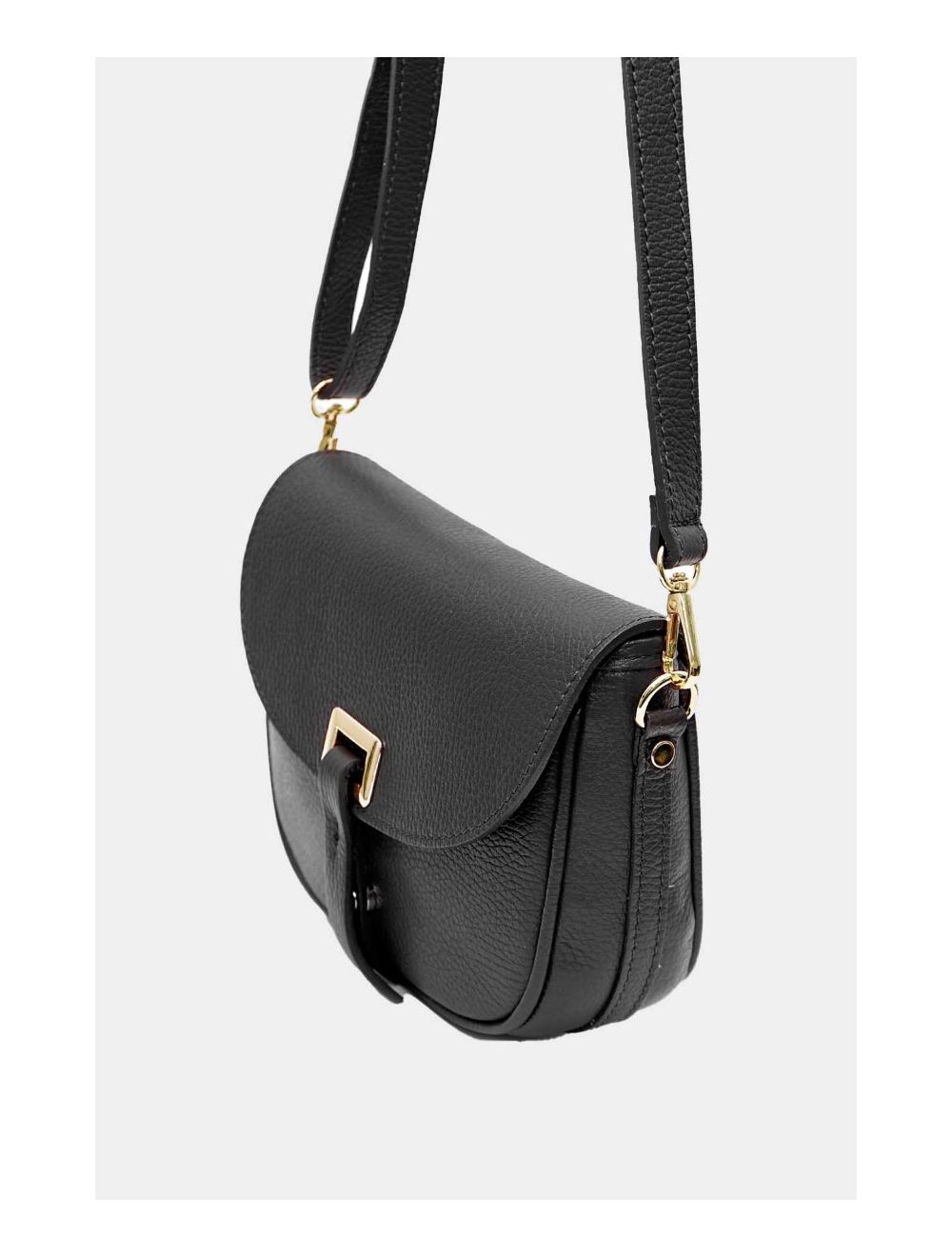 Tom&eva Sac Bandoulière En Cuir Vachette Grainée 4143 FANTINE-Noir