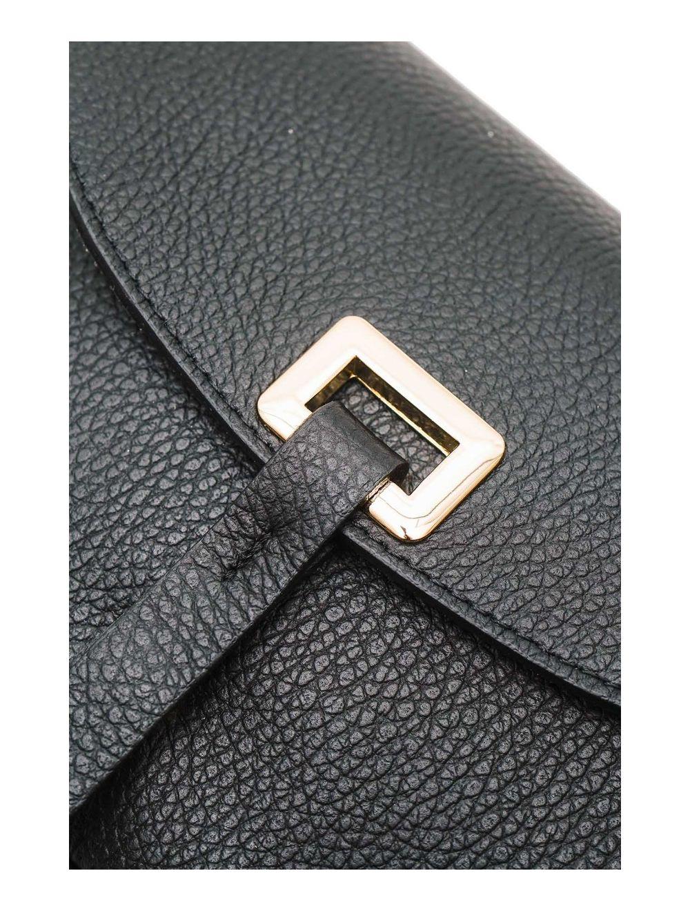 Tom&eva Sac Bandoulière En Cuir Vachette Grainée 4143 FANTINE-Noir