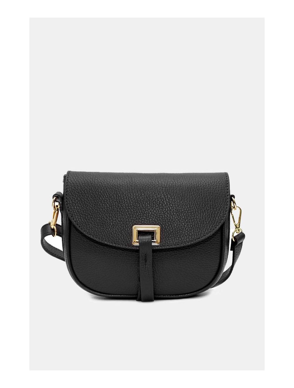 tom&eva Sac Bandoulière En Cuir Vachette Grainée 4143 FANTINE-Noir