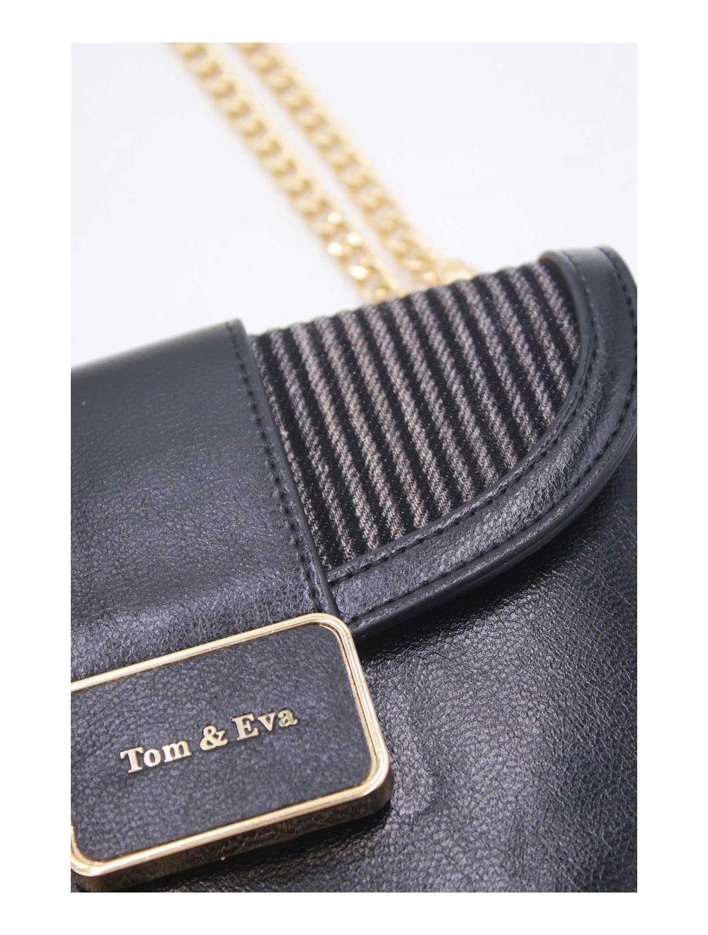 tom&eva Sac Bandoulière En Jeans 24P-5974-Black/D.Blue