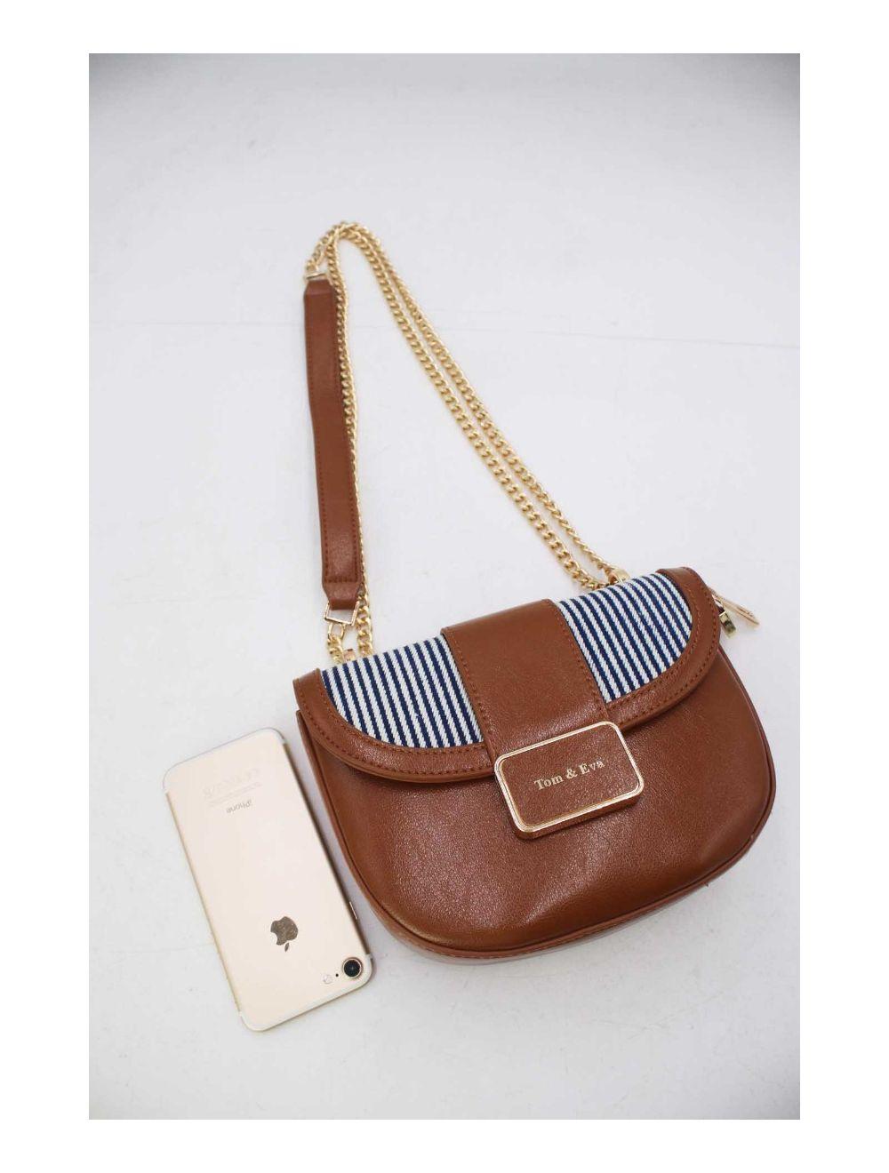 tom&eva Sac Bandoulière En Jeans 24P-5974-Brown/L.Blue