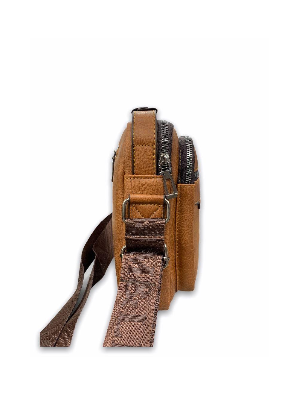 Tom&eva Sac Bandoulière En PVC-D20-11-Marron Claire