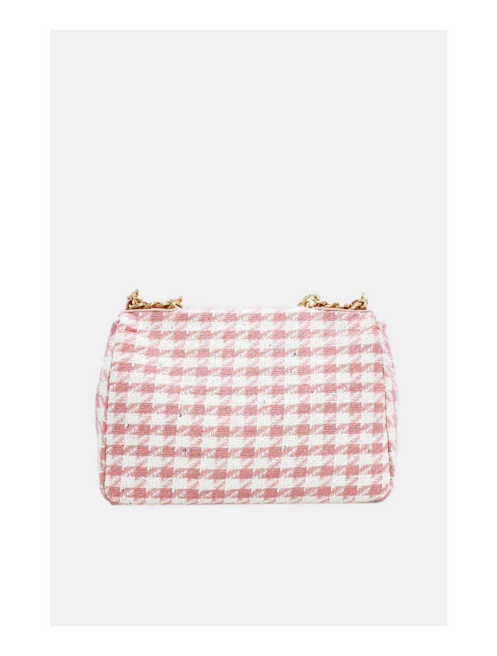 Tom&eva Sac Bandoulière En Tweed Pied-de-poule-21P-5288M-Pink