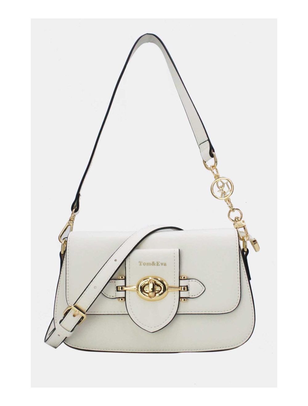tom&eva Sac Bandoulière Fermeture Métallique 24B-5892-Blanc